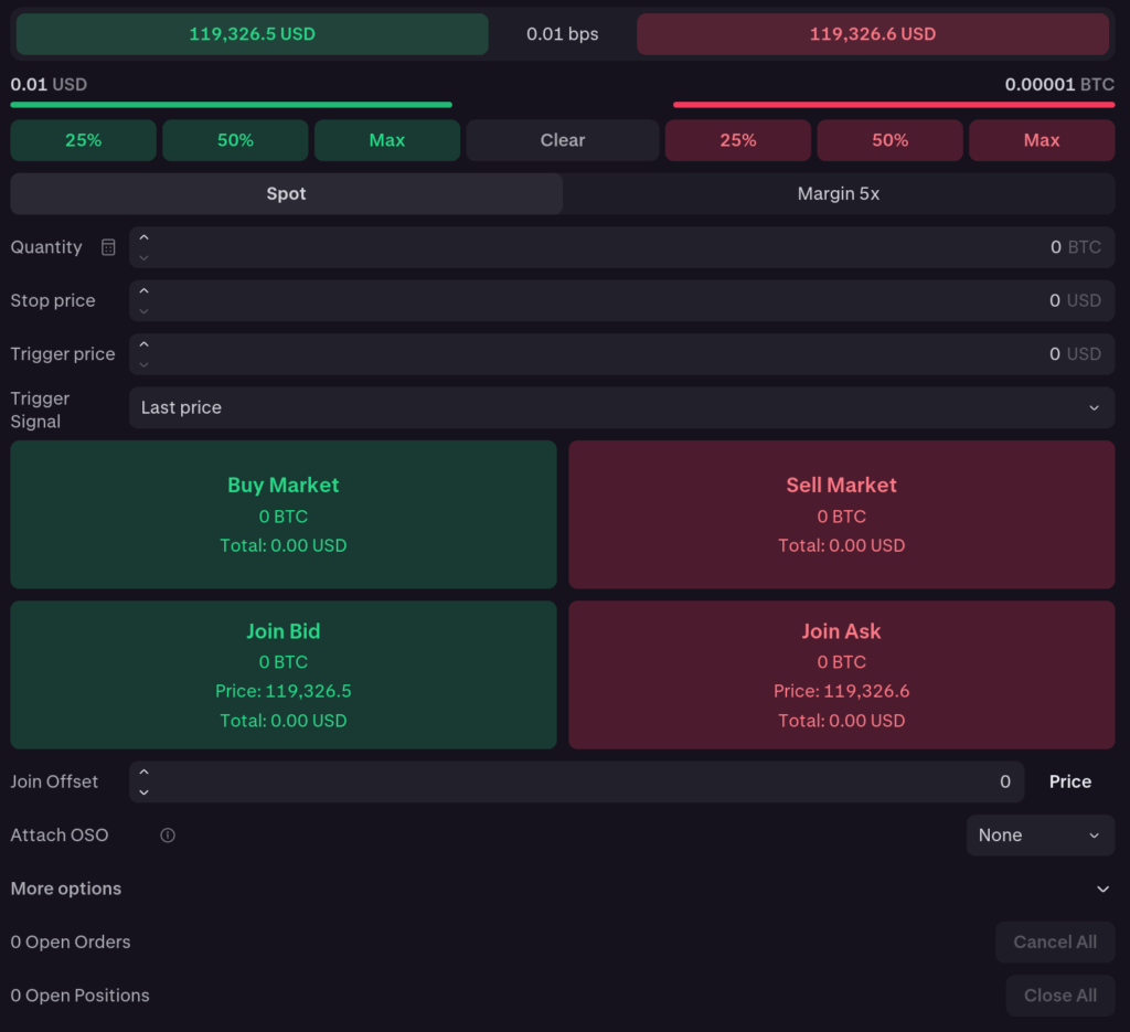 Calculator on Kraken
