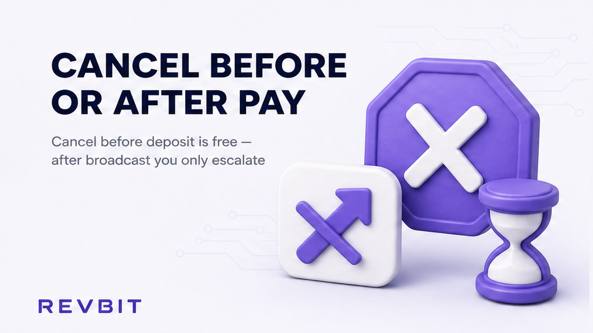 How to Cancel a Crypto Swap Before and After Payment