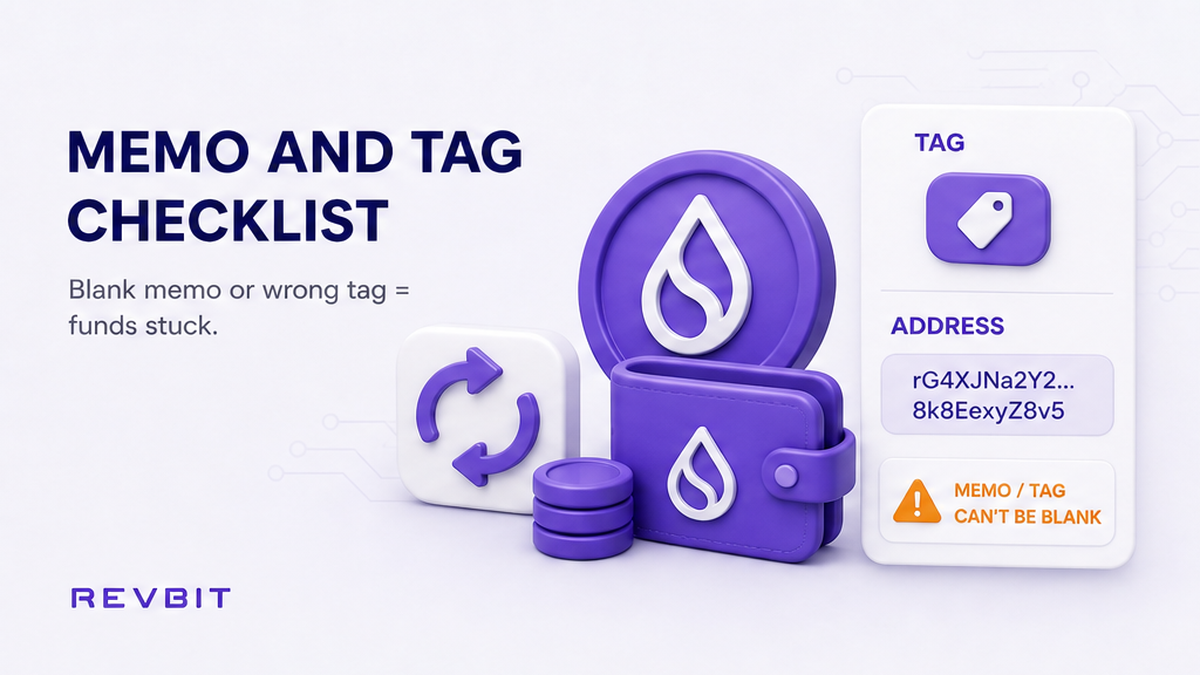 Crypto Destination Tag and Memo Checklist (XRP, XLM, TON)