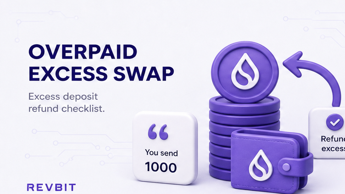 How to Handle an Overpaid Crypto Swap (Excess Amount Checklist)