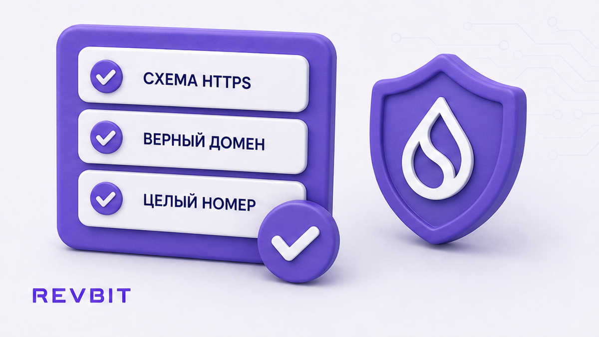 Чеклист сверки схемы, домена и номера в ссылке