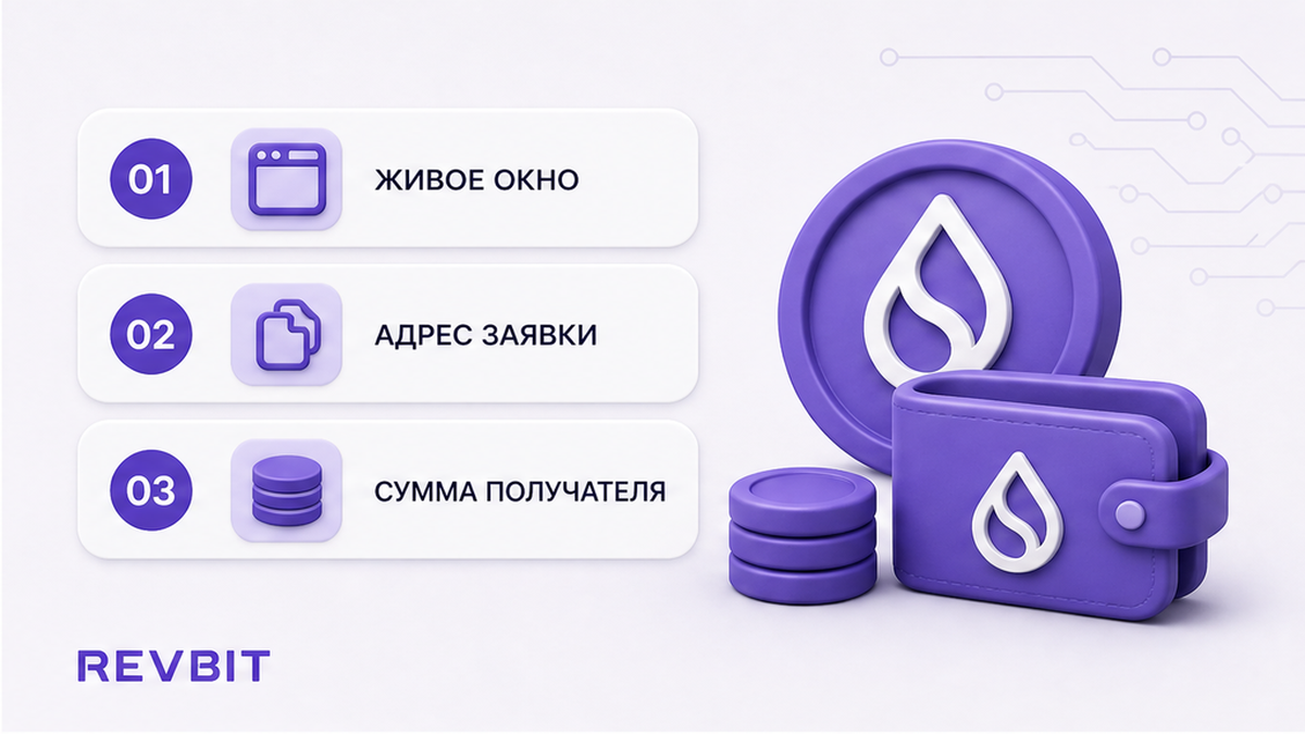 Три шага копирования адреса и суммы из живой заявки