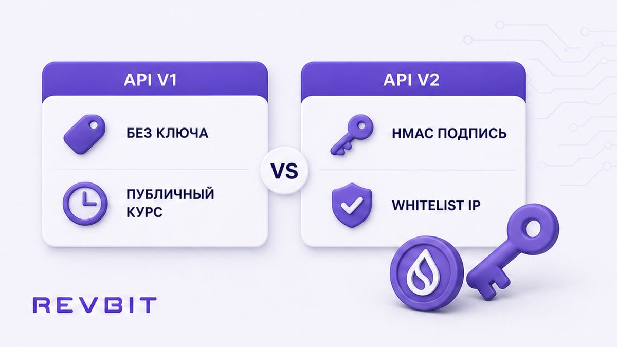 Сравнение публичного API v1 без ключа и API v2 с HMAC