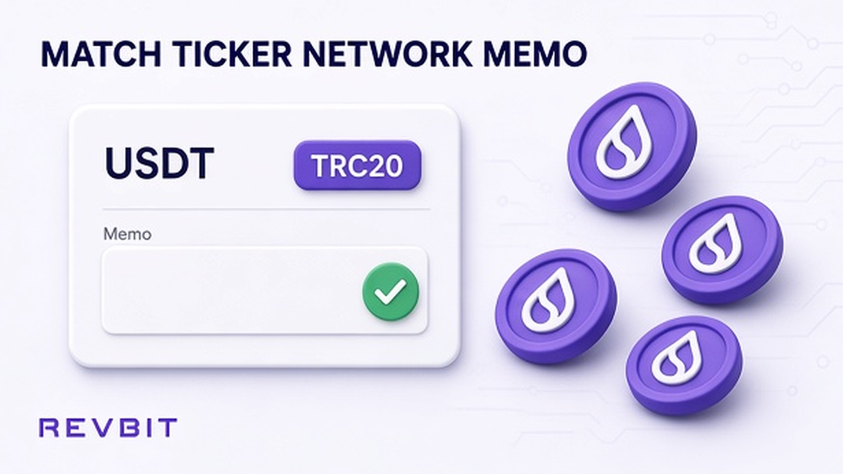 CEX withdraw screen matching ticker, network, and memo